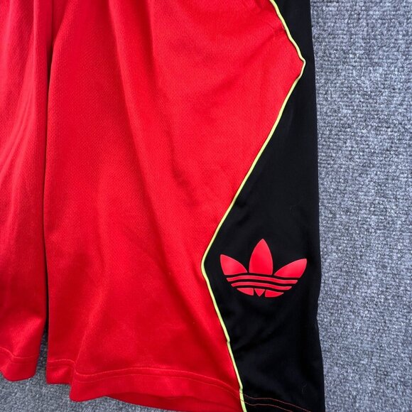 Adidas Shorts Mens Large Orange Black Workout Gym Drawstring Pockets Active - Picture 4 of 13